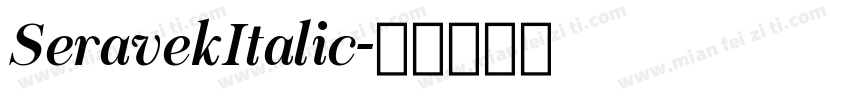 SeravekItalic字体转换