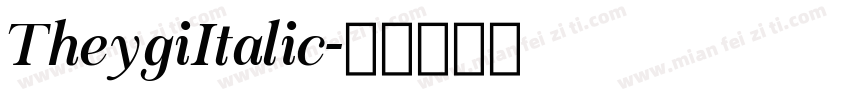 TheygiItalic字体转换