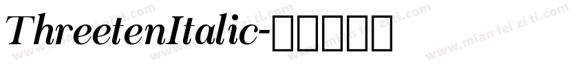 ThreetenItalic字体转换