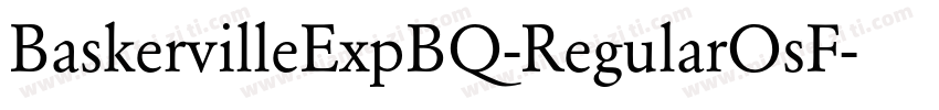 BaskervilleExpBQ-RegularOsF字体转换
