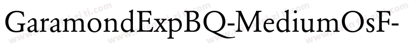 GaramondExpBQ-MediumOsF字体转换