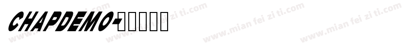 ChapDemo字体转换