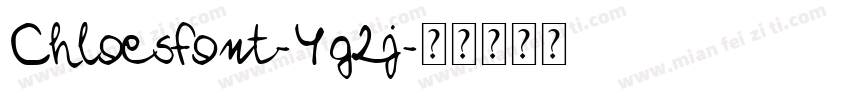Chloesfont-Yg2j字体转换