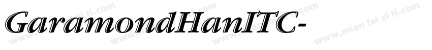 GaramondHanITC字体转换