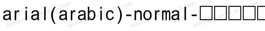 arial(arabic)-normal字体转换