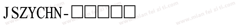 JSZYCHN字体转换