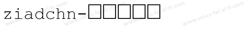ziadchn字体转换