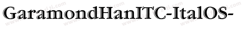 GaramondHanITC-ItalOS字体转换