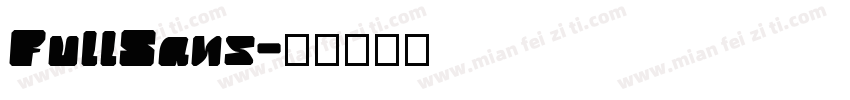 FullSans字体转换