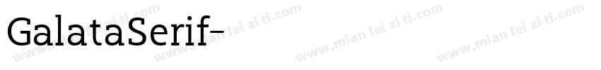 GalataSerif字体转换