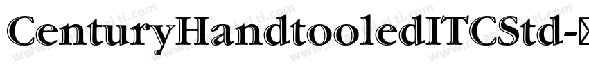 CenturyHandtooledITCStd字体转换