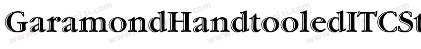 GaramondHandtooledITCStd字体转换