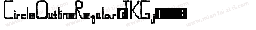 CircleOutlineRegular-JKGj字体转换
