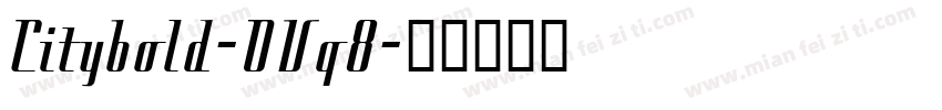 Citybold-OVq8字体转换