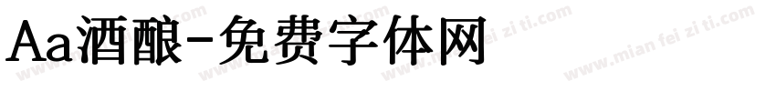 Aa酒酿字体转换
