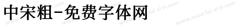 中宋粗字体转换