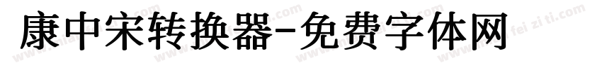 華康中宋转换器字体转换