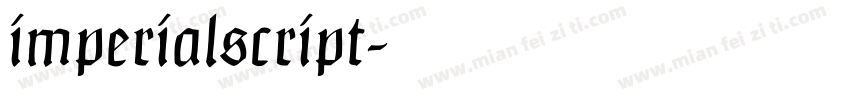 imperialscript字体转换