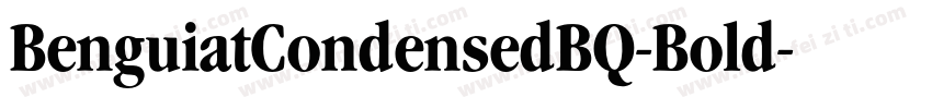 BenguiatCondensedBQ-Bold字体转换