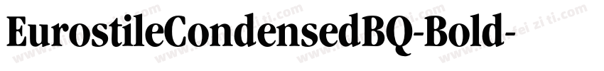EurostileCondensedBQ-Bold字体转换