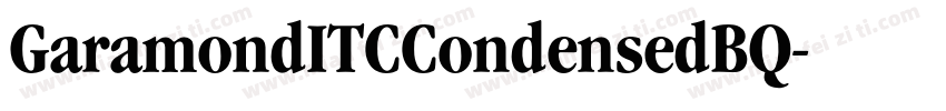 GaramondITCCondensedBQ字体转换