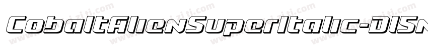 CobaltAlienSuperItalic-Dl5m字体转换