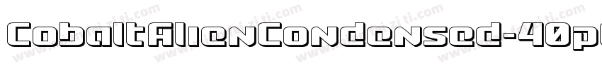 CobaltAlienCondensed-40p6字体转换