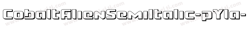 CobaltAlienSemiItalic-pYla字体转换