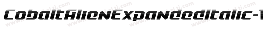CobaltAlienExpandedItalic-WgB4字体转换
