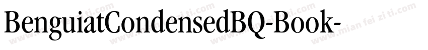 BenguiatCondensedBQ-Book字体转换