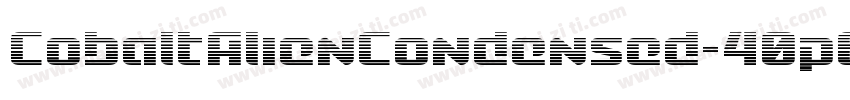 CobaltAlienCondensed-40p6字体转换