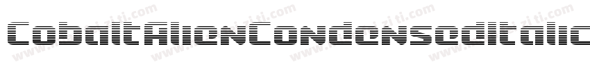 CobaltAlienCondensedItalic-0Xpo字体转换