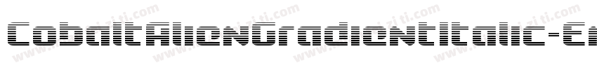 CobaltAlienGradientItalic-EnDz字体转换