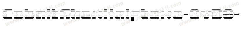 CobaltAlienHalftone-OvD8字体转换
