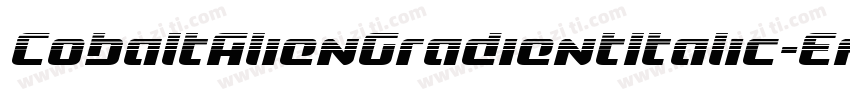 CobaltAlienGradientItalic-EnDz字体转换