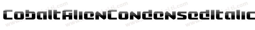 CobaltAlienCondensedItalic-0Xpo字体转换