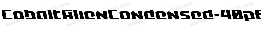 CobaltAlienCondensed-40p6字体转换