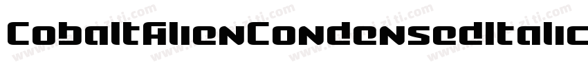 CobaltAlienCondensedItalic-0Xpo字体转换