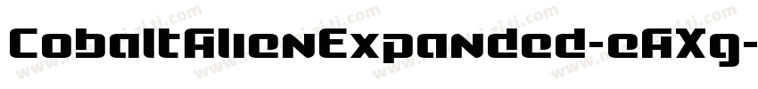 CobaltAlienExpanded-eAXg字体转换