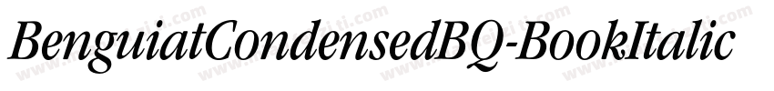 BenguiatCondensedBQ-BookItalic字体转换