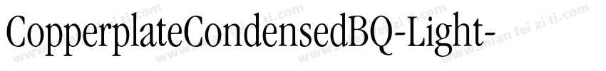 CopperplateCondensedBQ-Light字体转换