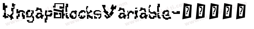 UngapBlocksVariable字体转换