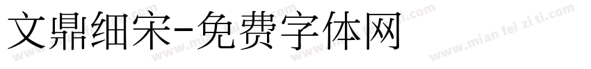 文鼎细宋字体转换