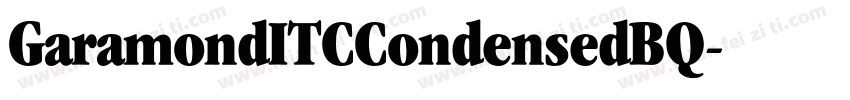 GaramondITCCondensedBQ字体转换