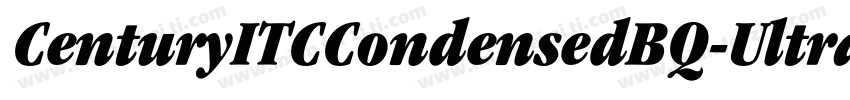 CenturyITCCondensedBQ-UltraItalic字体转换