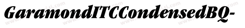 GaramondITCCondensedBQ字体转换