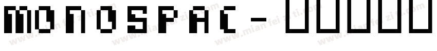 monospac字体转换