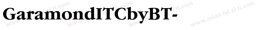 GaramondITCbyBT字体转换