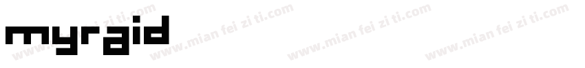myraid字体转换