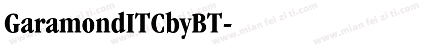 GaramondITCbyBT字体转换